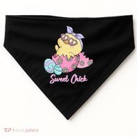 Sweet Chick Cute Spring Easter USA-Made Doggie Bandana thumb 0