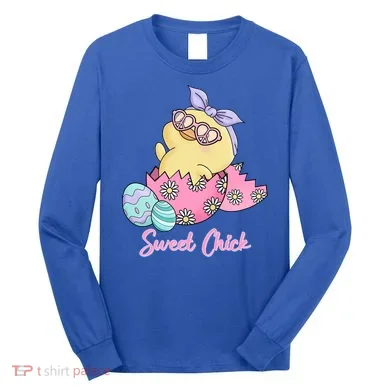 Sweet Chick Cute Spring Easter Long Sleeve Shirt