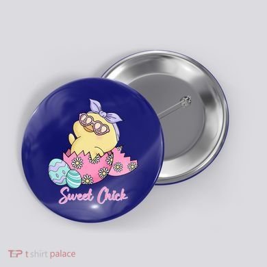 Sweet Chick Cute Spring Easter Button