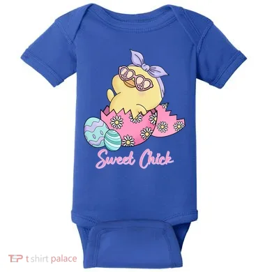Sweet Chick Cute Spring Easter Baby Bodysuit