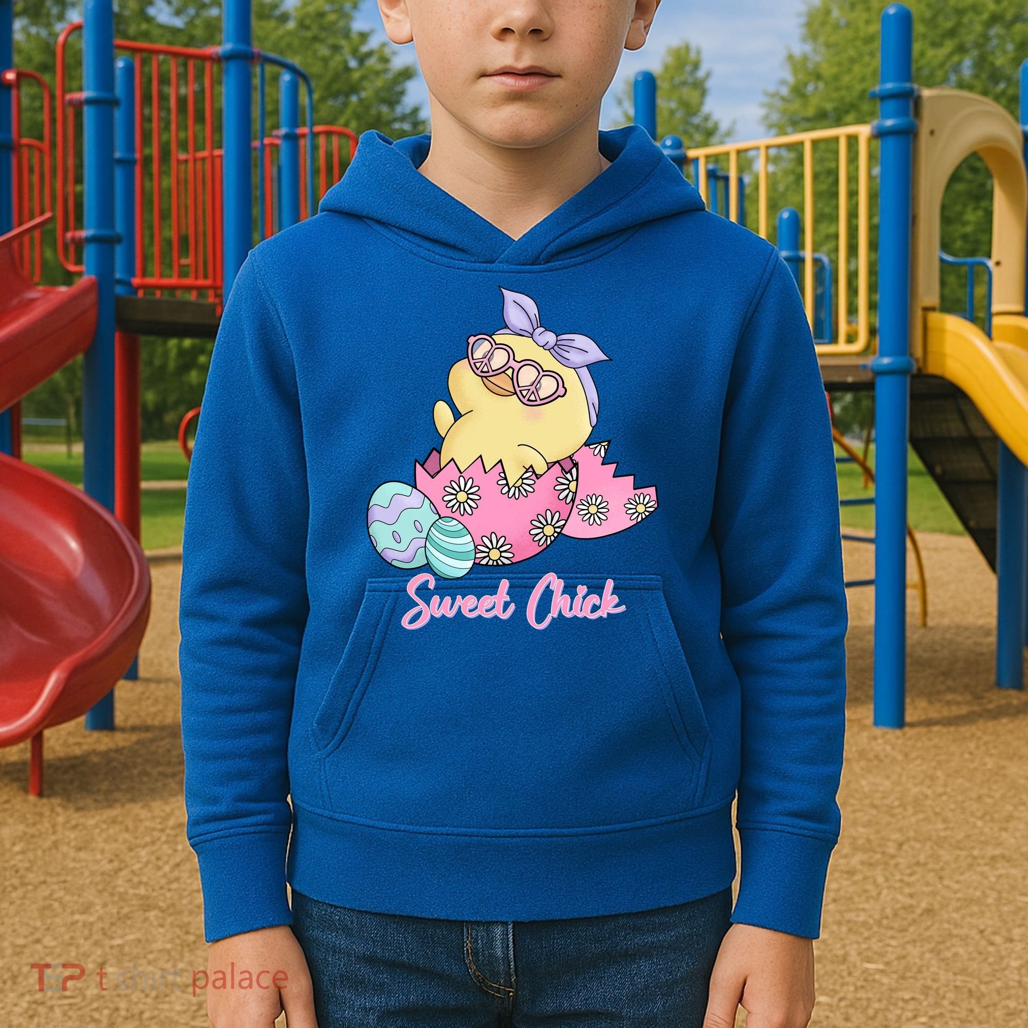 Sweet Chick Cute Spring Easter Kids Hoodie