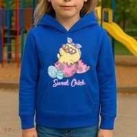 Sweet Chick Cute Spring Easter Kids Hoodie thumb 3