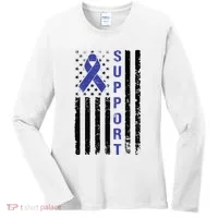 Support Colon Cancer Awareness Women's Long Sleeve Shirt thumb 0