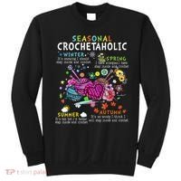 Seasonal Crochetaholic Crochet Crocheter Yarn Lover Sweatshirt thumb 0