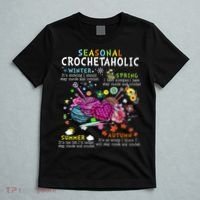 Seasonal Crochetaholic Crochet Crocheter Yarn Lover T-Shirt thumb 5