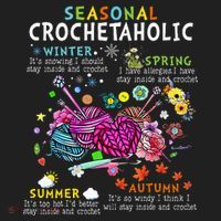 Seasonal Crochetaholic Crochet Crocheter Yarn Lover Tumbler thumb 3