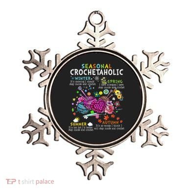 Seasonal Crochetaholic Crochet Crocheter Yarn Lover Ornament