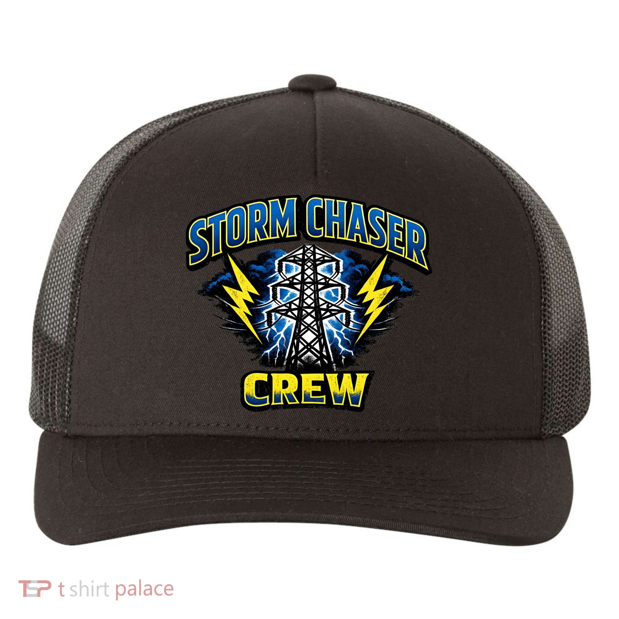 Storm Chaser Crew Yupoong Adult 5-Panel Trucker Hat