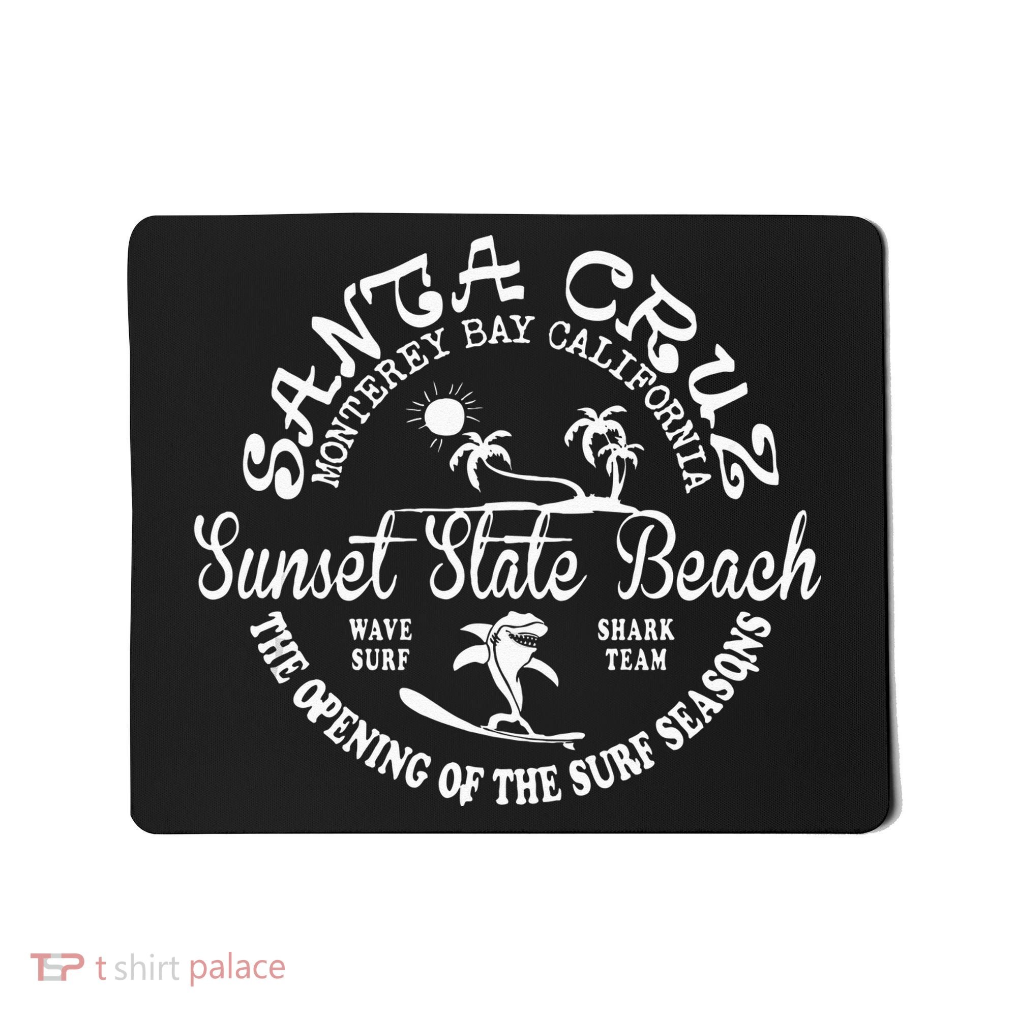 Santa Cruz California Beach Surfing Skate Clothing Mousepad