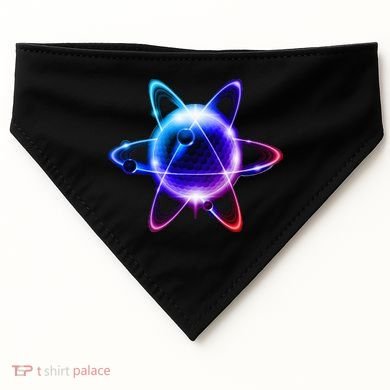 Science Chemistry Chemist Atom Atom Physics USA-Made Doggie Bandana