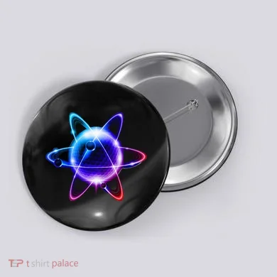 Science Chemistry Chemist Atom Atom Physics Button