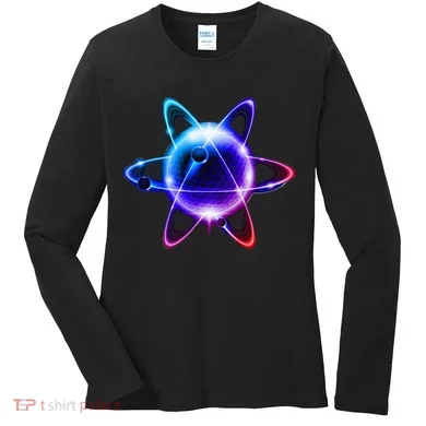 Science Chemistry Chemist Atom Atom Physics Women's Long Sleeve Shirt