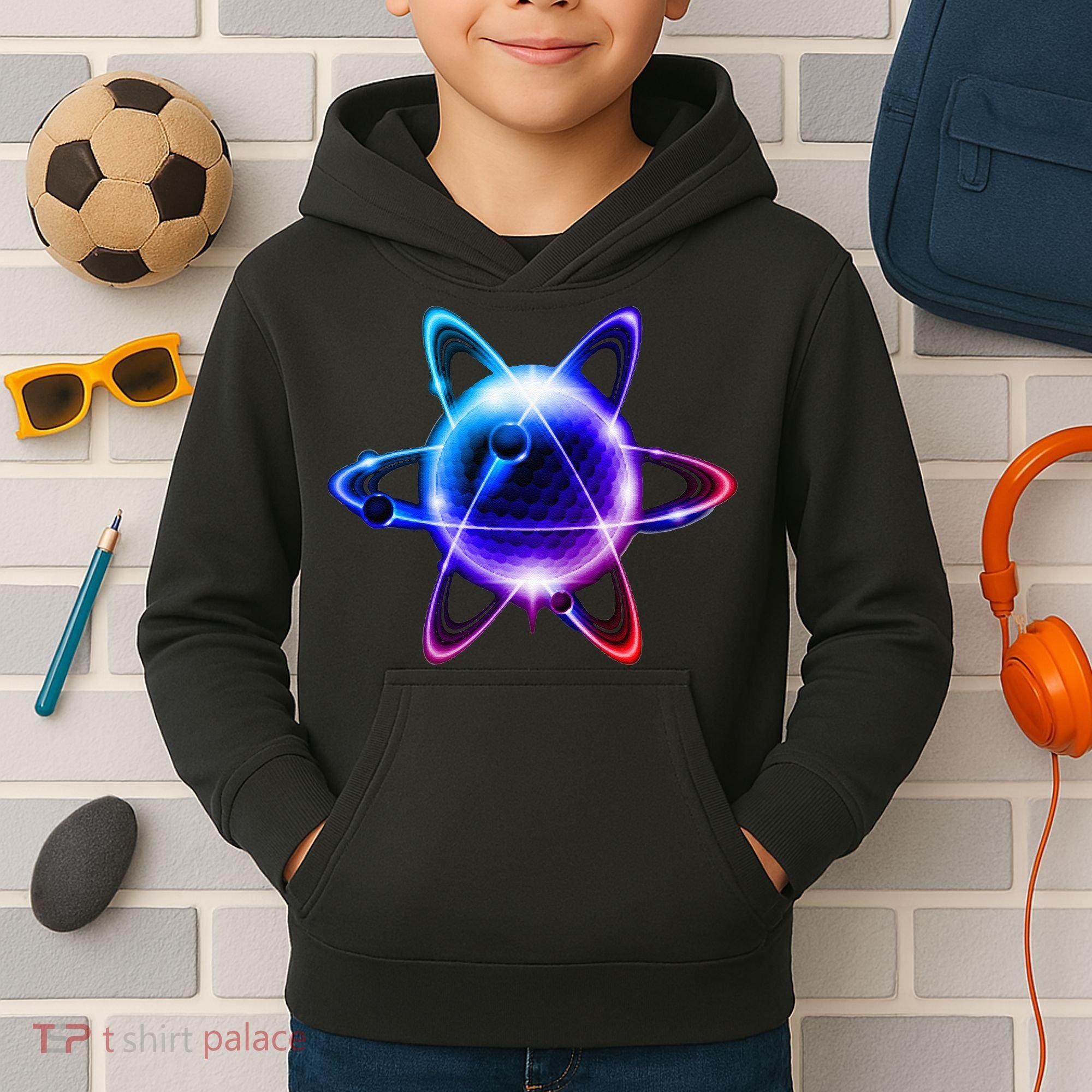 Science Chemistry Chemist Atom Atom Physics Kids Hoodie