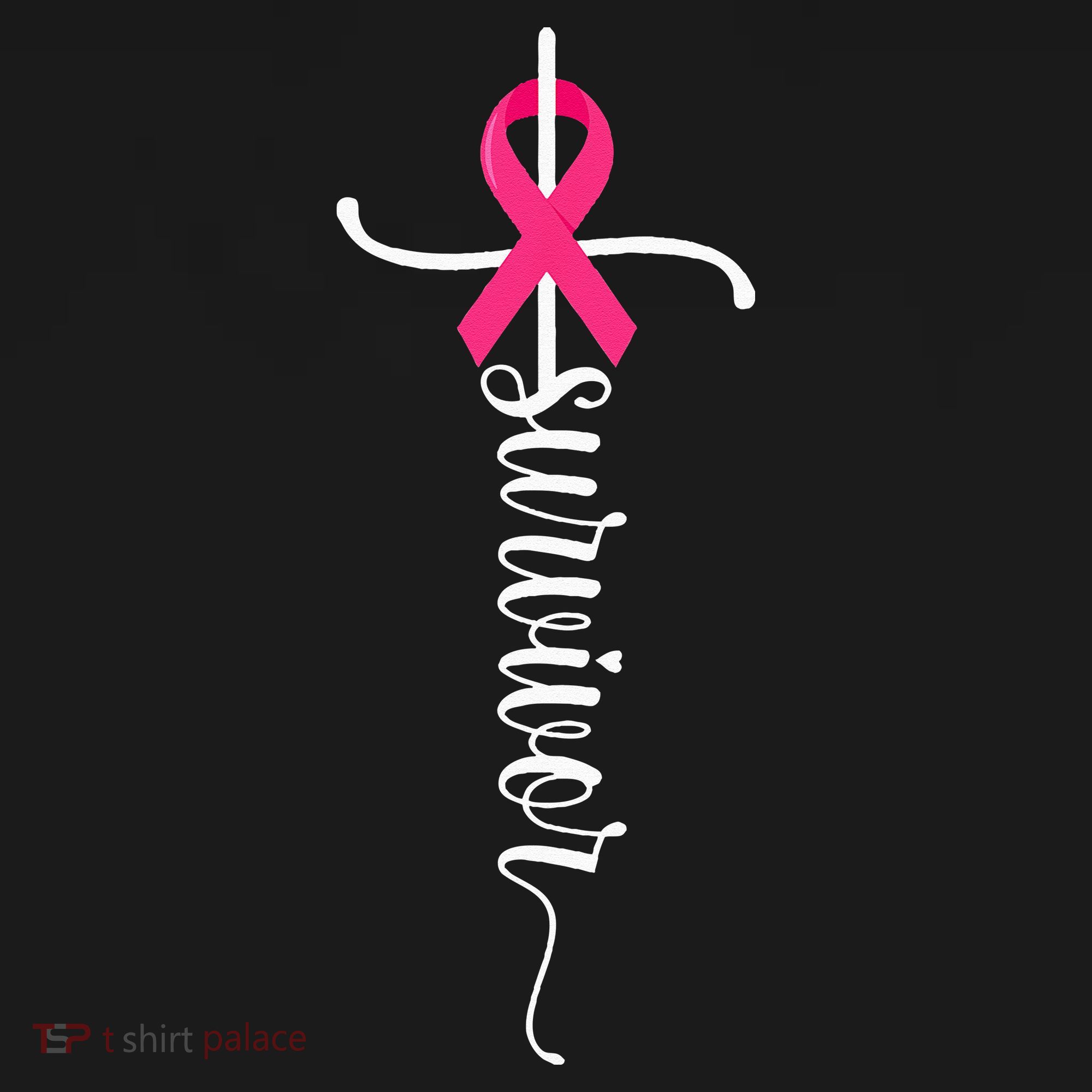 Survivor Christian Cross Warrior Pink Ribbon Breast Cancer Hoodie