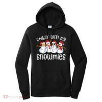 Snowman Christmas Chillin With My Snowmies Ugly Gift Women's Hoodie thumb 0