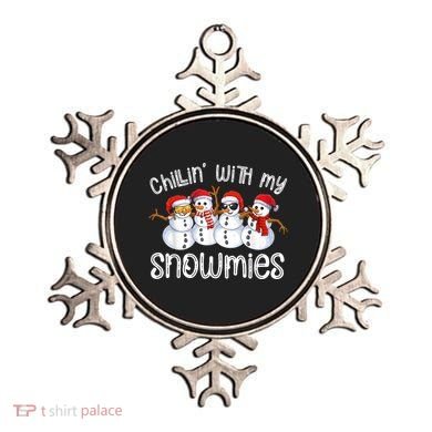 Snowman Christmas Chillin With My Snowmies Ugly Gift Ornament