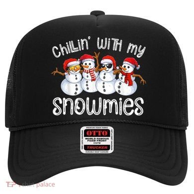 Snowman Christmas Chillin With My Snowmies Ugly Gift Hat