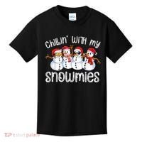 Snowman Christmas Chillin With My Snowmies Ugly Gift Kids T-Shirt thumb 0