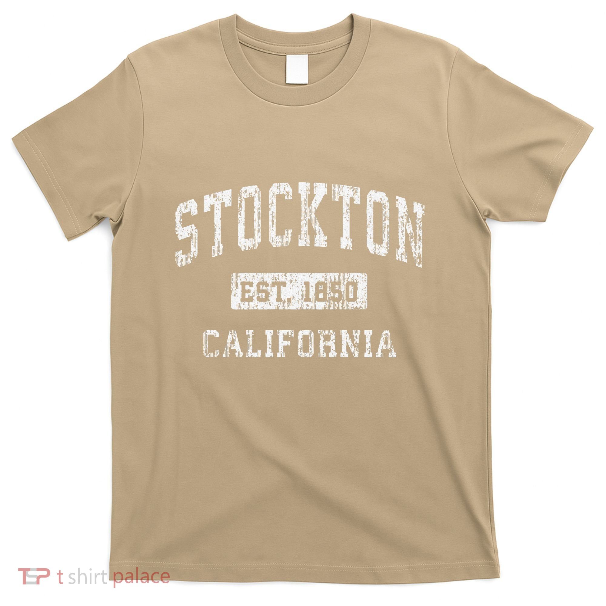 Stockton California Ca Vintage Established T-Shirt