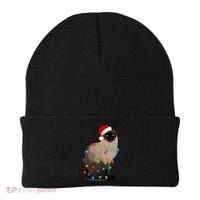 Siamese Cat Christmas Lights Xmas Cat Lover Great Gift Beanie thumb 0