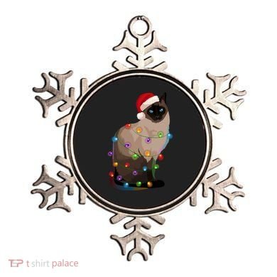 Siamese Cat Christmas Lights Xmas Cat Lover Great Gift Ornament