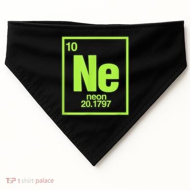 Science Chemistry Chemical Elements Ne Neon USA-Made Doggie Bandana
