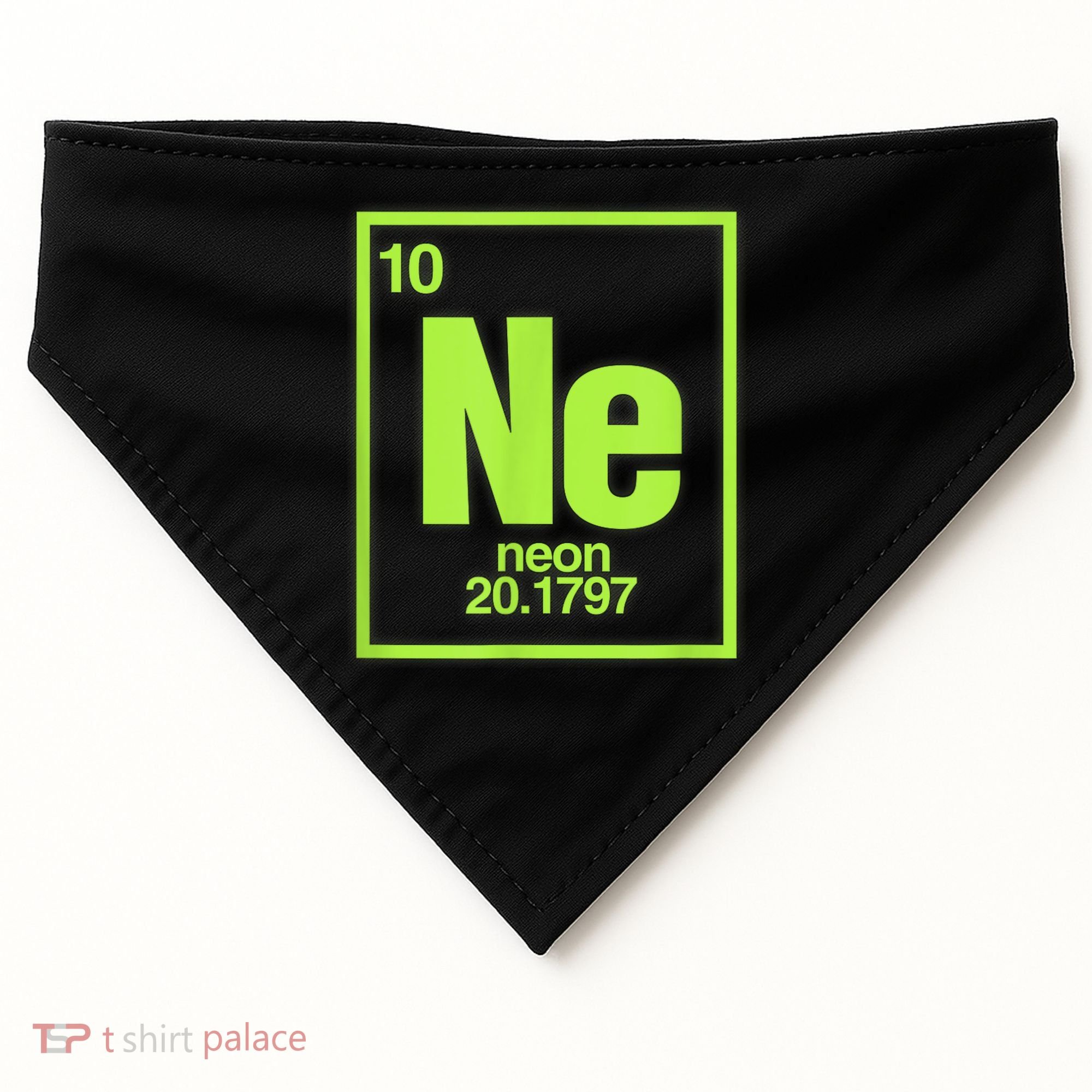 Science Chemistry Chemical Elements Ne Neon USA-Made Doggie Bandana