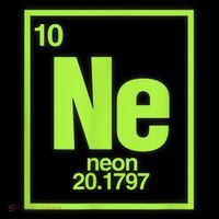 Science Chemistry Chemical Elements Ne Neon USA-Made Doggie Bandana thumb 2