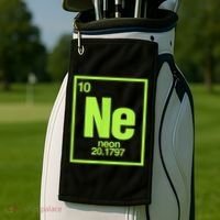 Science Chemistry Chemical Elements Ne Neon Golf Towel thumb 2