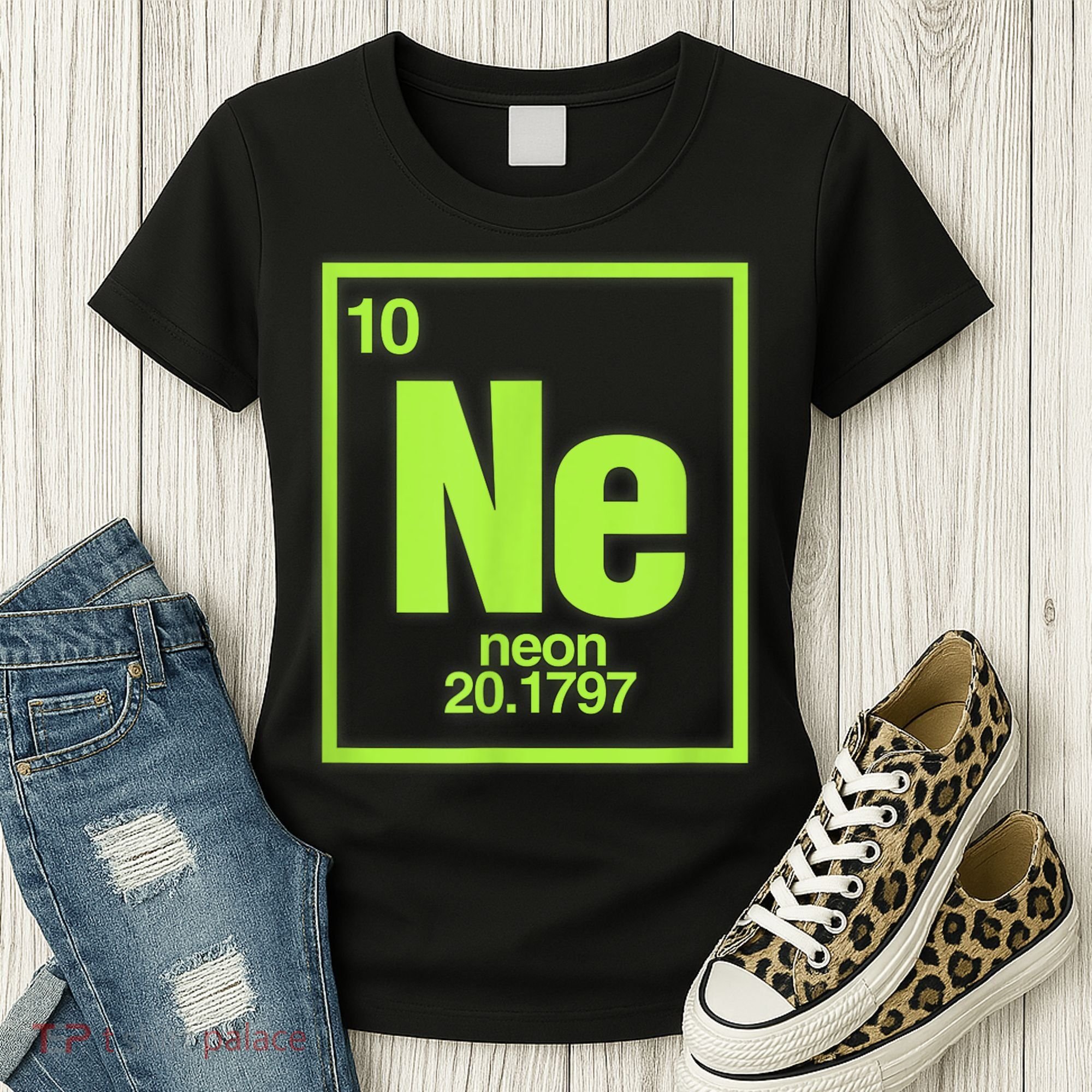 Science Chemistry Chemical Elements Ne Neon Women's T-Shirt