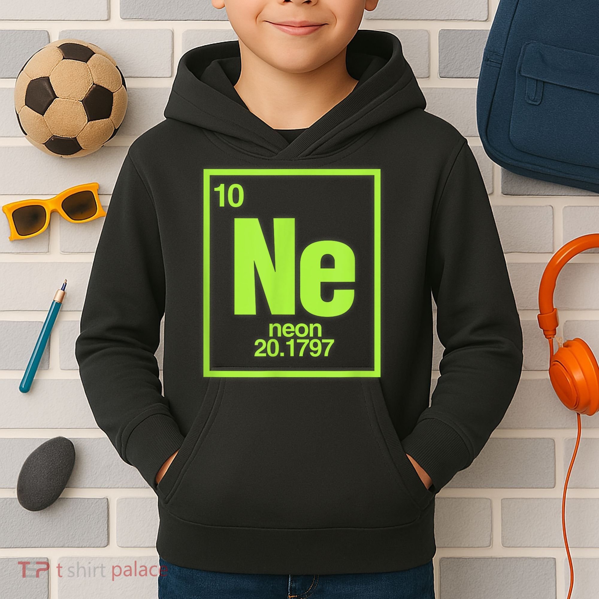 Science Chemistry Chemical Elements Ne Neon Kids Hoodie