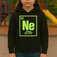 Science Chemistry Chemical Elements Ne Neon Kids Hoodie thumb 3