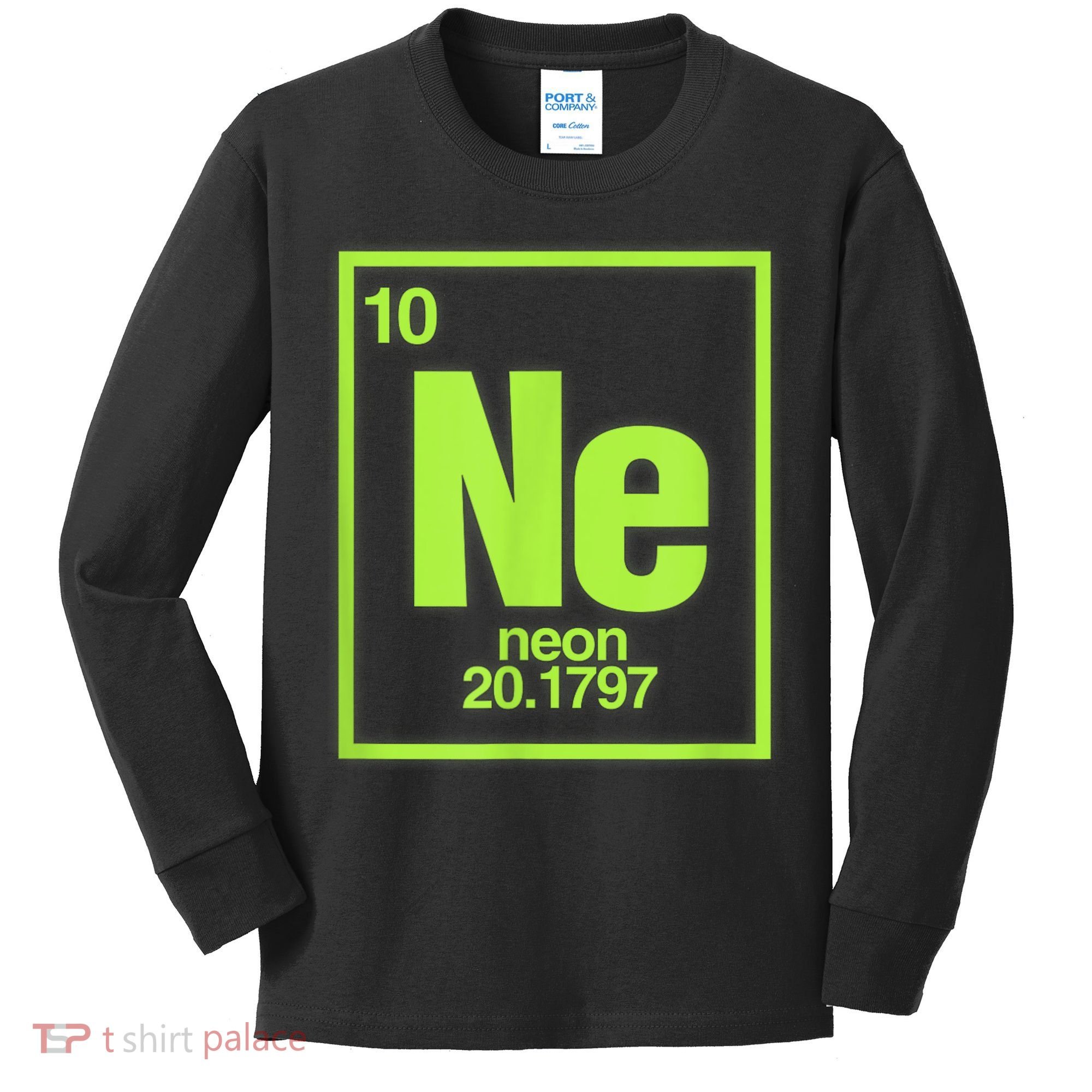Science Chemistry Chemical Elements Ne Neon Kids Long Sleeve Shirt