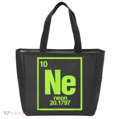 Science Chemistry Chemical Elements Ne Neon Tote Bag