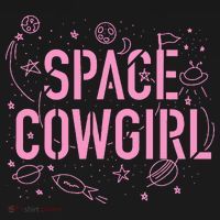 Space Cowgirl Cow Girl 70s Disco Preppy  Long Sleeve Shirt thumb 2