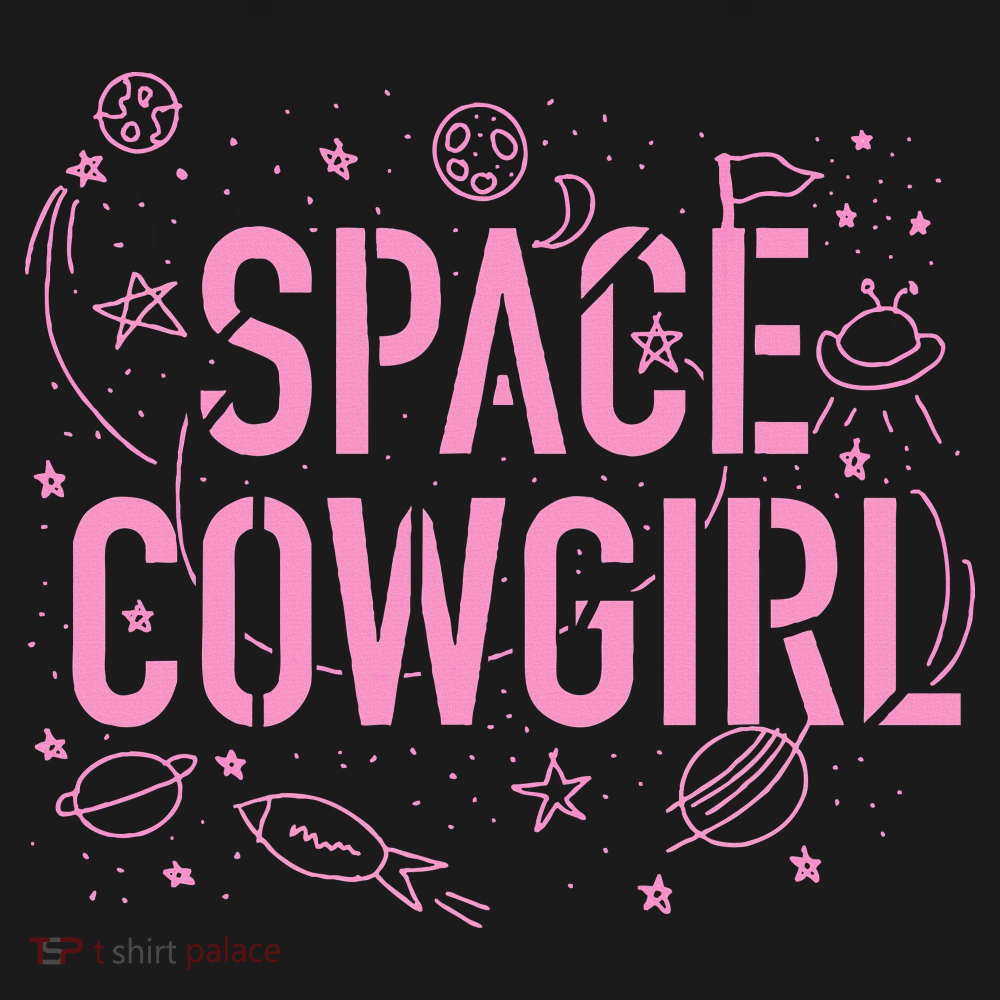 Space Cowgirl Cow Girl 70s Disco Preppy  Ornament