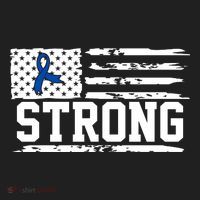 Strong Colon Cancer Awareness Flag Women's Sweatshirt thumb 2