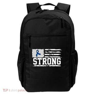Strong Colon Cancer Awareness Flag Backpack