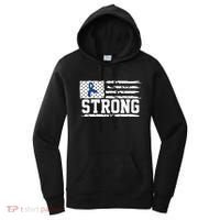 Strong Colon Cancer Awareness Flag Women's Hoodie thumb 0