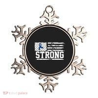 Strong Colon Cancer Awareness Flag Ornament thumb 0