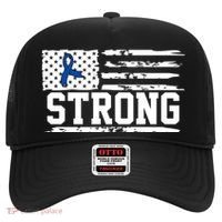 Strong Colon Cancer Awareness Flag Hat thumb 0