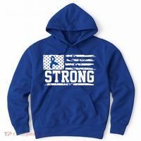 Strong Colon Cancer Awareness Flag Hoodie thumb 0
