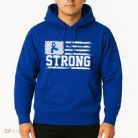 Strong Colon Cancer Awareness Flag Hoodie thumb 2