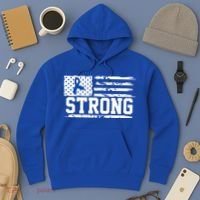 Strong Colon Cancer Awareness Flag Hoodie thumb 3