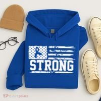 Strong Colon Cancer Awareness Flag Hoodie thumb 4