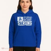 Strong Colon Cancer Awareness Flag Hoodie thumb 5