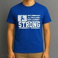 Strong Colon Cancer Awareness Flag T-Shirt thumb 3