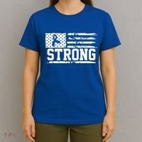 Strong Colon Cancer Awareness Flag T-Shirt thumb 4
