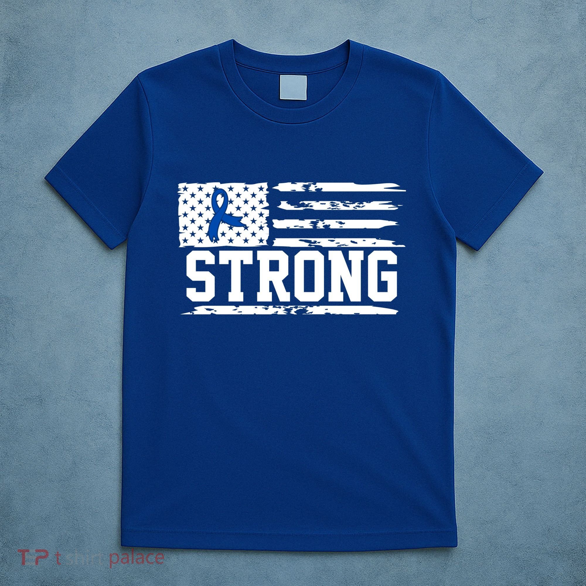 Strong Colon Cancer Awareness Flag T-Shirt