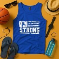 Strong Colon Cancer Awareness Flag Tank Top thumb 4